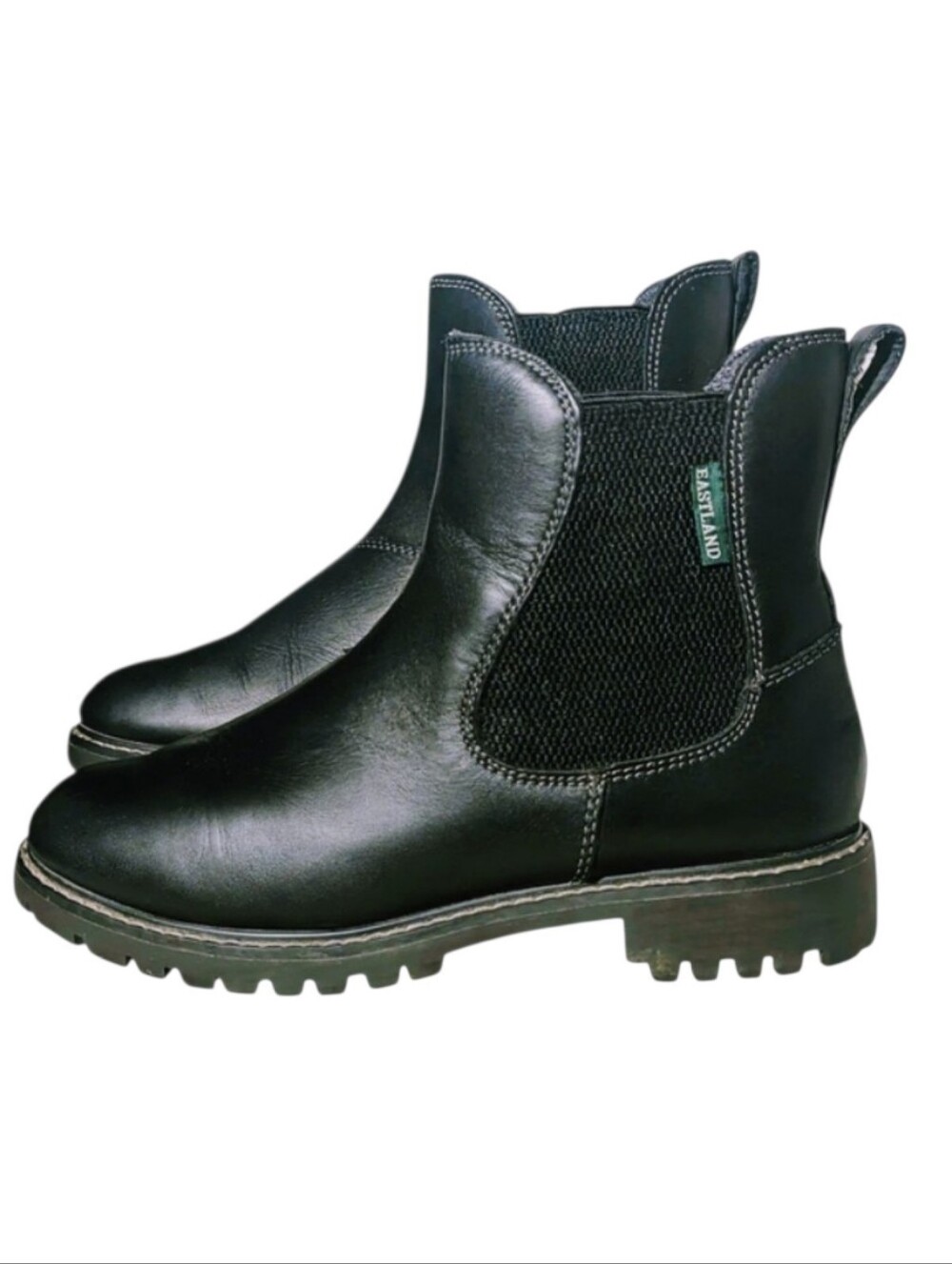 EASTLAND IDA 1955 Edition Womens 6 Black Leather Combat Boot Pull-On All Terrain